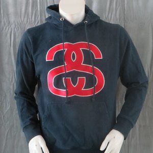 Vintage Stussy Hoodie - Double S Logo Crest - Men's Medium